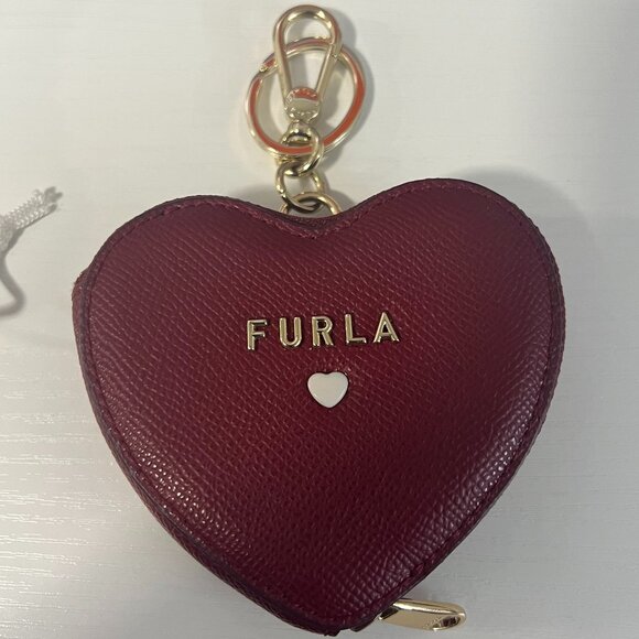 Heart Shaped Furla Coin Pouch w/Dusty - New! - Picture 1 of 5